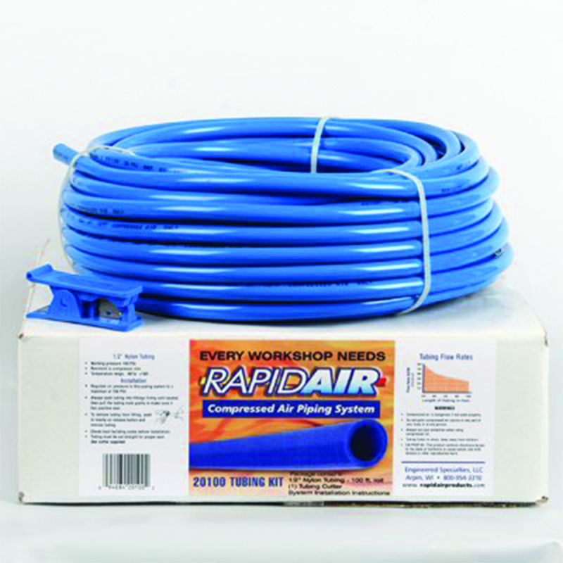 RAPIDAIR TUBING, 1/2" NYLON, 100 FT ROLL, non returnable