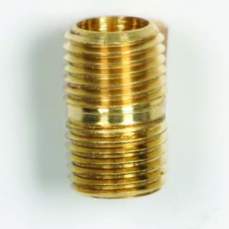 CLOSE NIPPLE BRASS 1/4" NPT