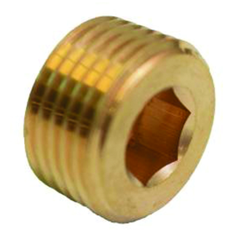 3/8" NPT ALLEN HEAD PLUG BRASS