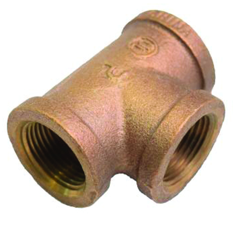 1/2" NPT BRONZE/BRASS TEE (44253LF)
