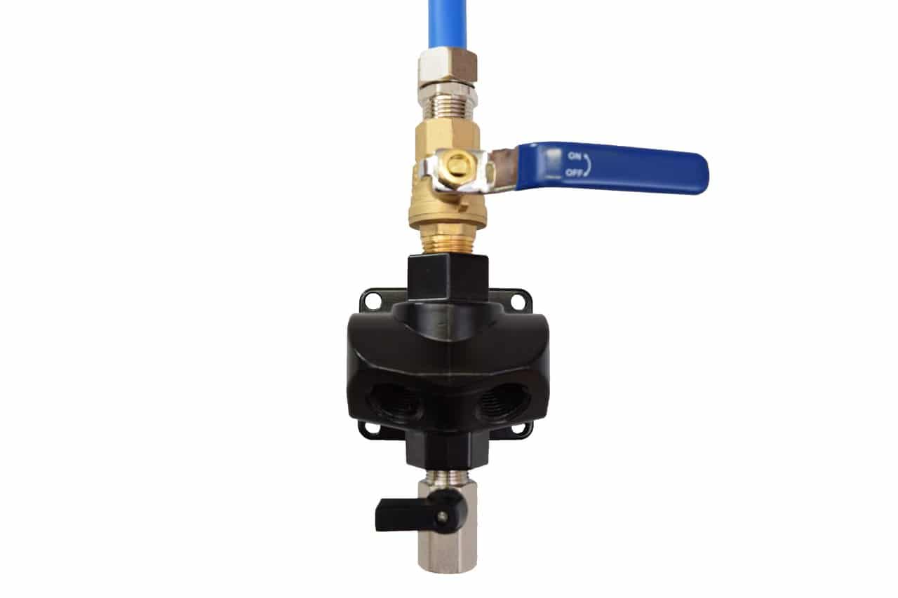 3/4" MULTI PORT OUTLET  WITH  SHUTOFF DURATEC