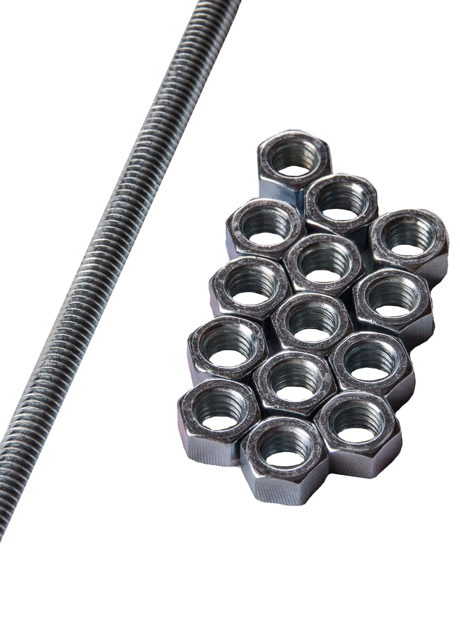3/8-16 THREADED ROD,  6 FT LONG,  sold each  (25 in a tube)
