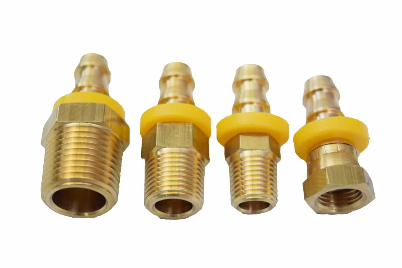 3/8 PUSH ON HOSE FITTING X 1/4 MALE NPT