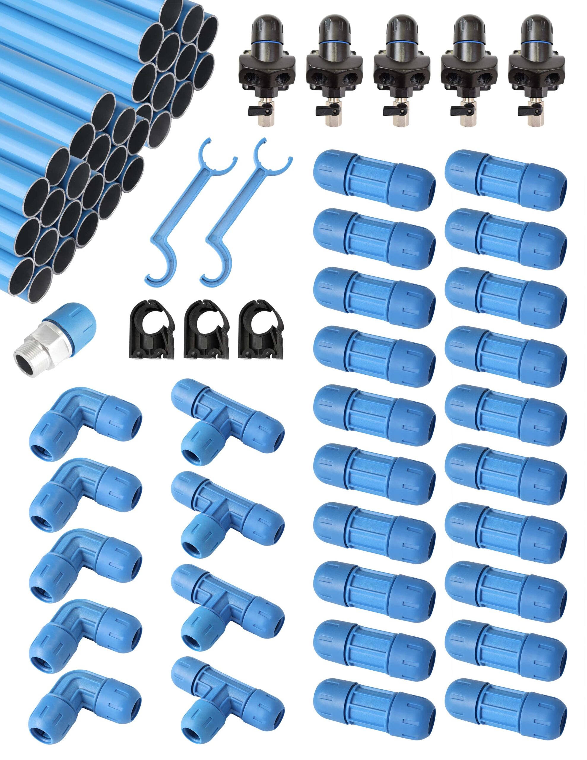 3/4" FASTPIPE MASTER KIT 240FT, 5 OUTLETS  COMBO UNIT 2 PACKAGES