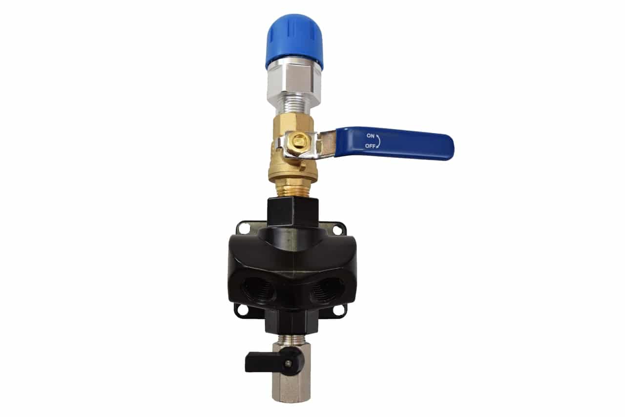 1" FASTPIPE MULTI PORT WALL OUTLET WITH SHUTOFF, 1/2'' NPT (4X)