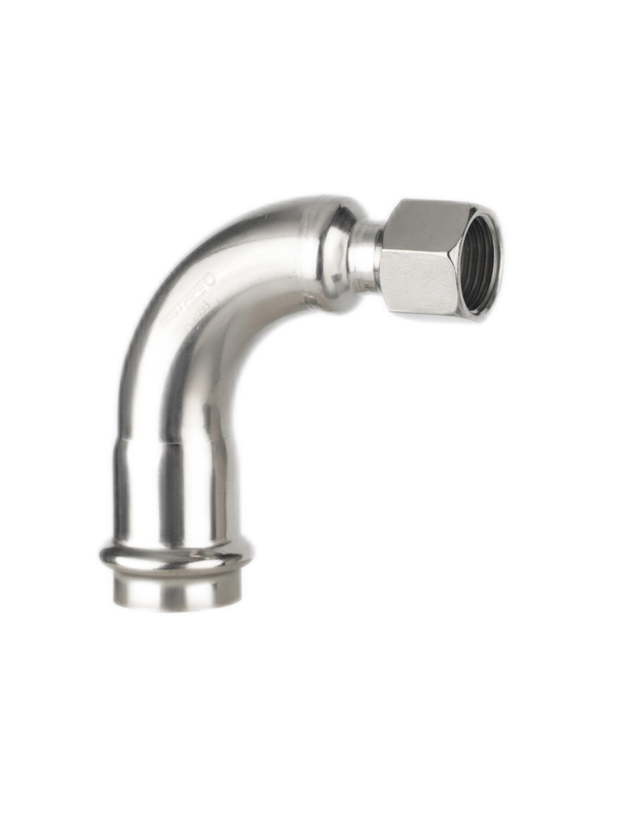 3/4" 90 DEGREE REDUCING ELBOW X 1/2" FNPT COMPRESSED PIPE