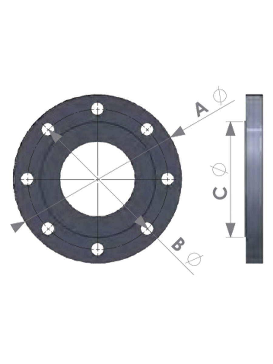 4" INLINE VALVE, INCLUDES FLANGES