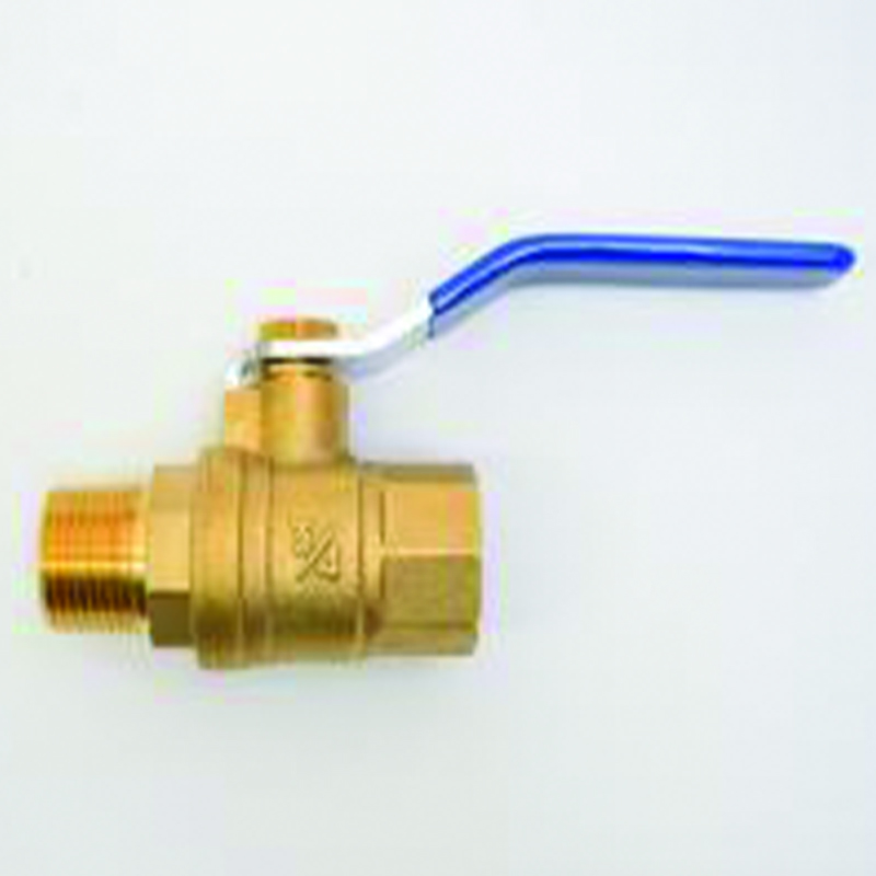 1" NPT BALL VALVE, BRASS, MALE X FEMALE