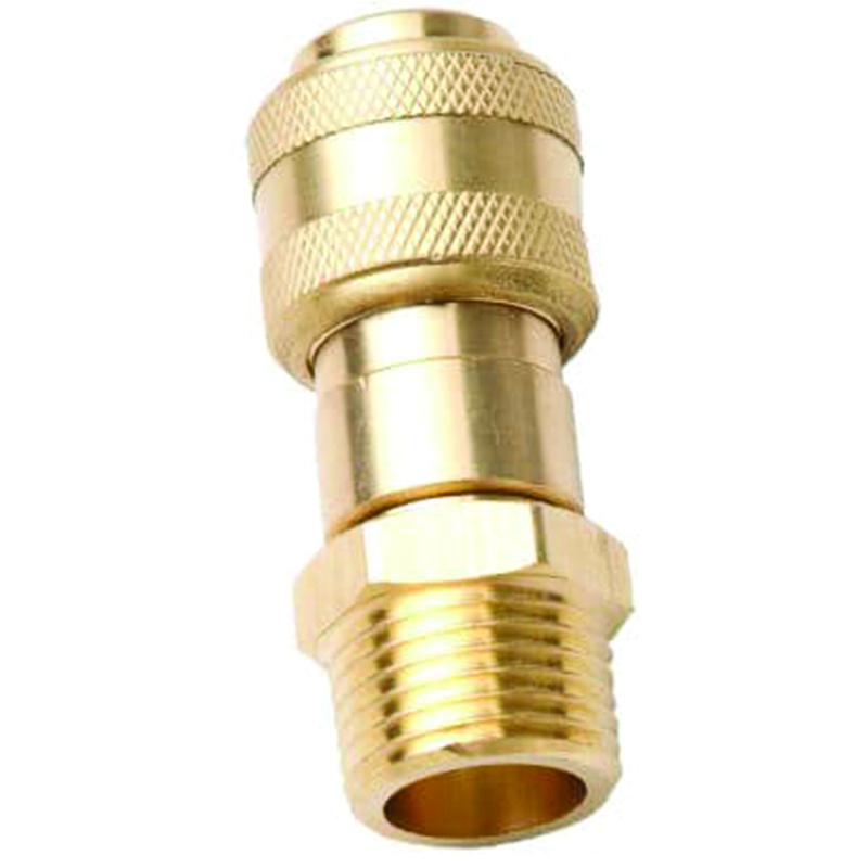 COUPLER, 1/2" MALE NPT PUSH TO CONNECT INDUSTRIAL STYLE 30 CFM BODY
