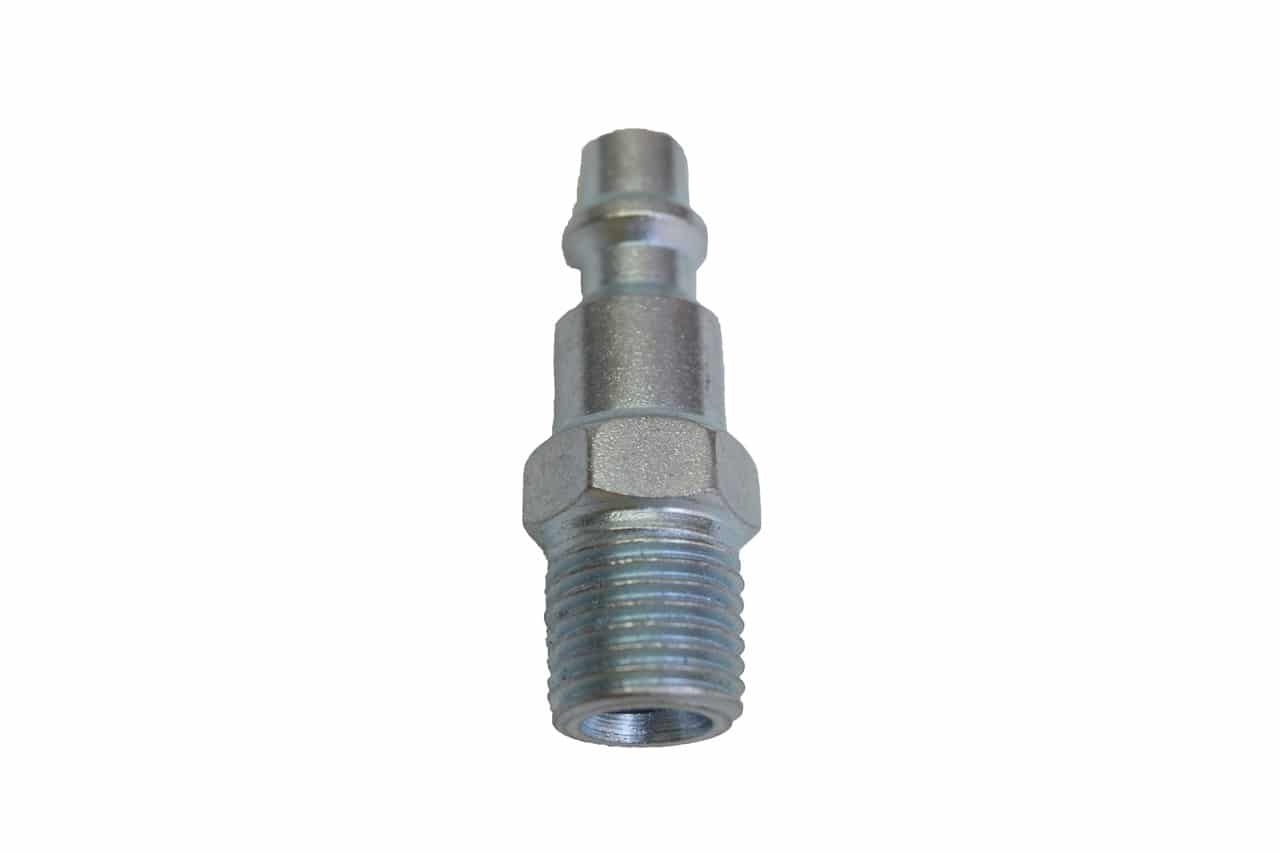 PLUG,  1/2" MALE NPT THREAD, SAFETY PUSH BUTTON, INDUSTRIAL STYLE, 70 CFM BODY