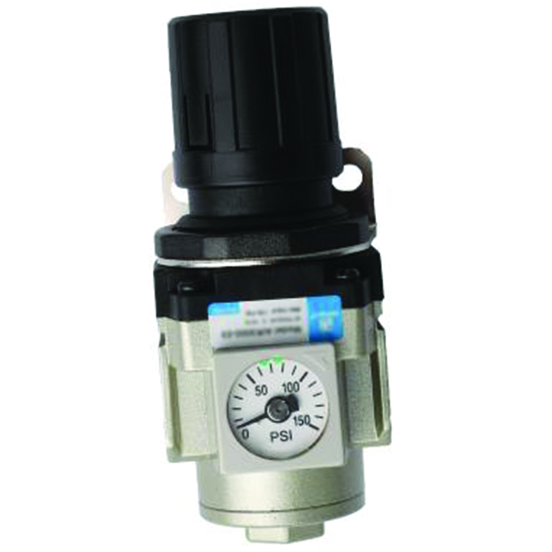3/8" INLINE REGULATOR WITH GAUGE, 3/8" NPT PORTS (AIR 3000-03)