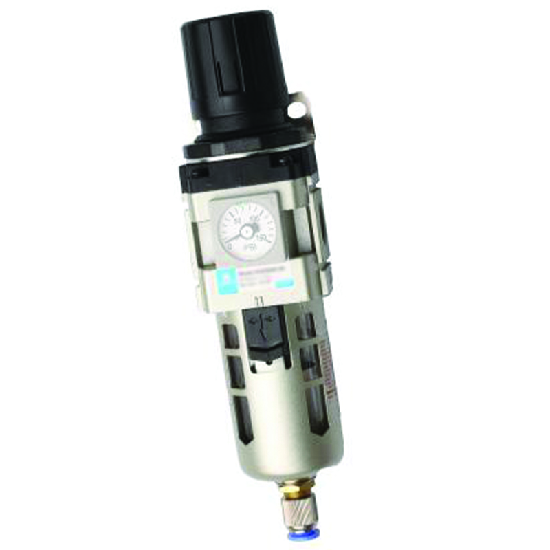 3/8" FILTER REGULATOR UNIT WITH GAUGE, 3/8"  NPT PORTS