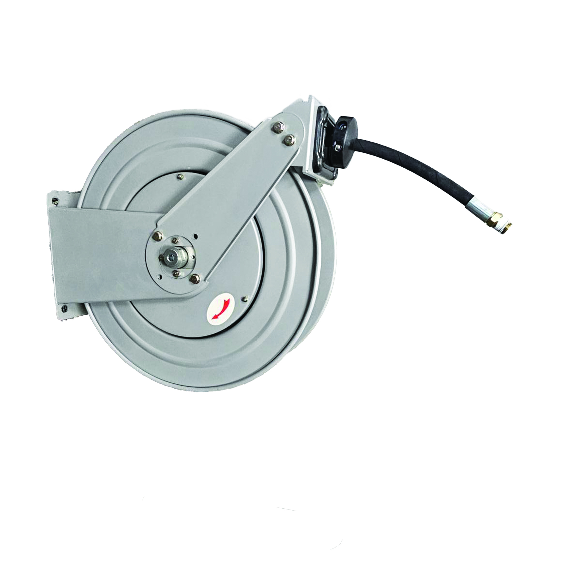 FLUID TRANSFER HOSE REEL 1/2" X 25 FT, 1/2" INLET X 1/2" NPT OUTLET