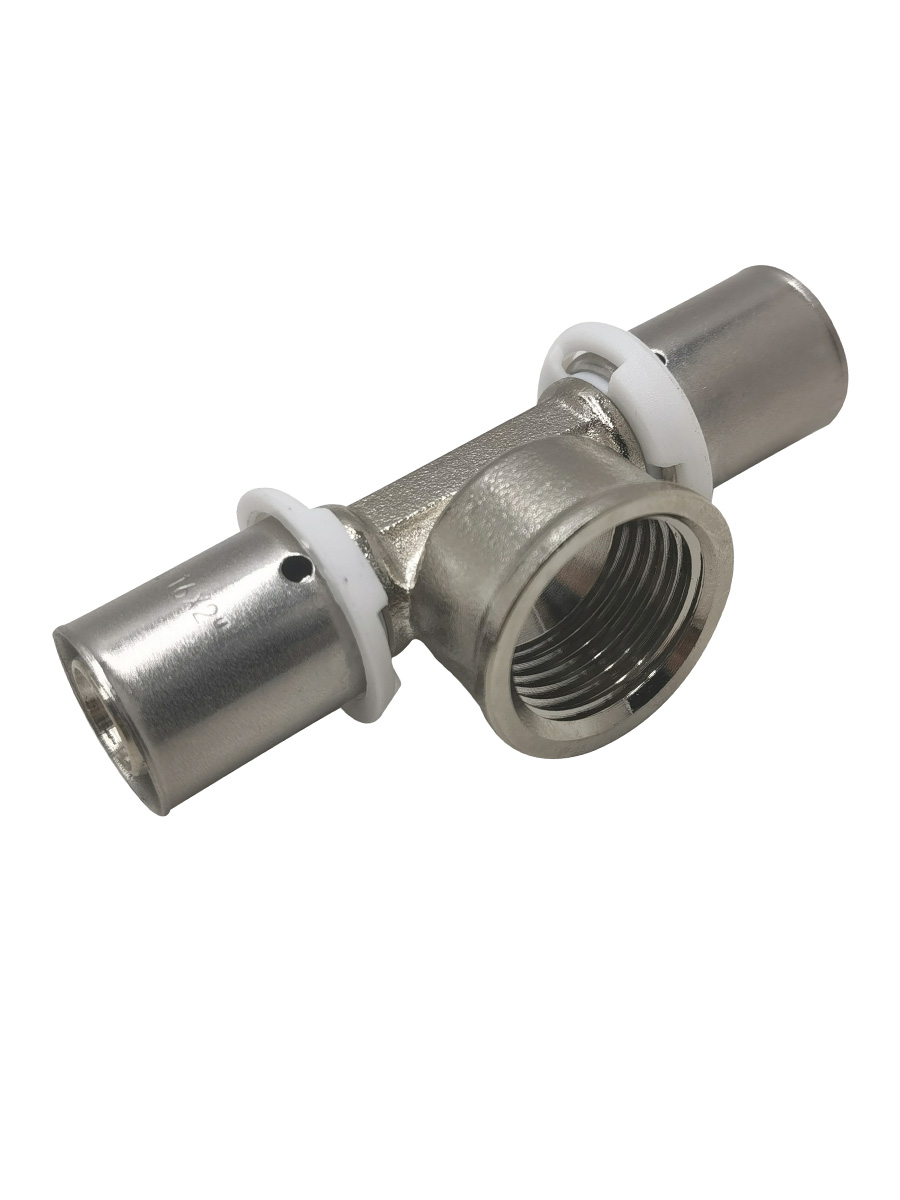 1/2" REDUCING TEE X 1/2" FEMALE NPT COMPRESSED FLEXIBLE TUBING