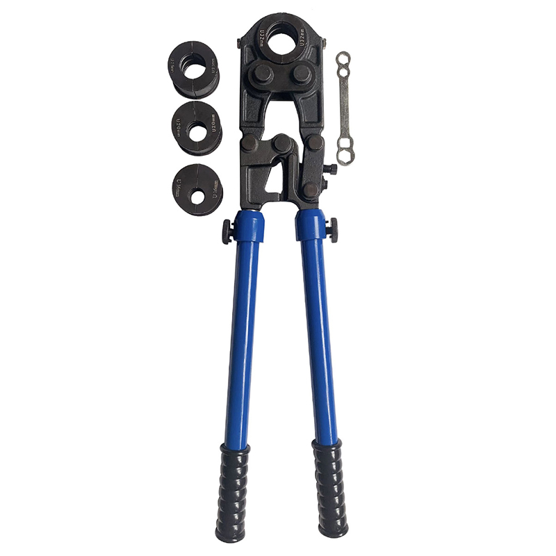 1/2"-3/4"-1" HAND CRIMP TOOL COMPRESSED FLEXIBLE TUBING