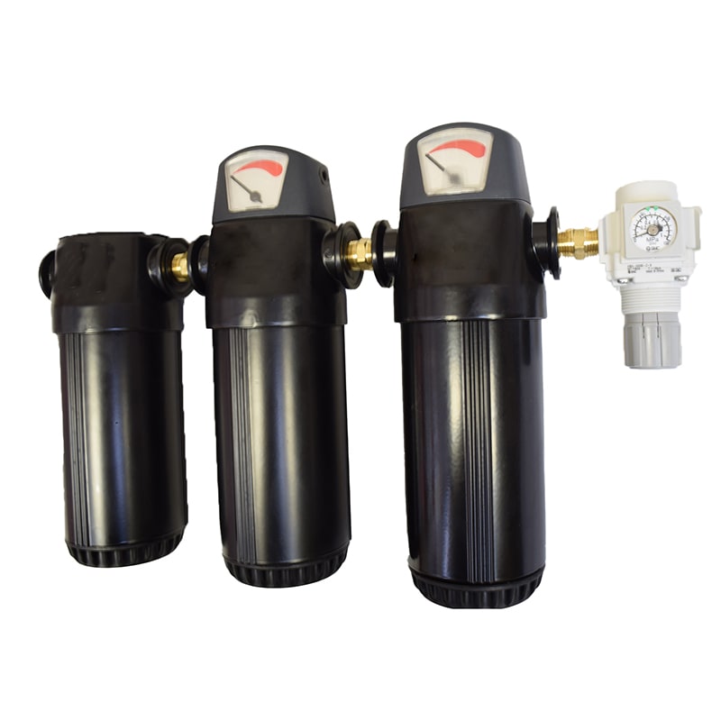 3/4" NPT 90 CFM FILTER ASSEMBLY MOISTURE SEPARATOR-OIL COALESCING-CARBON-REGULATOR